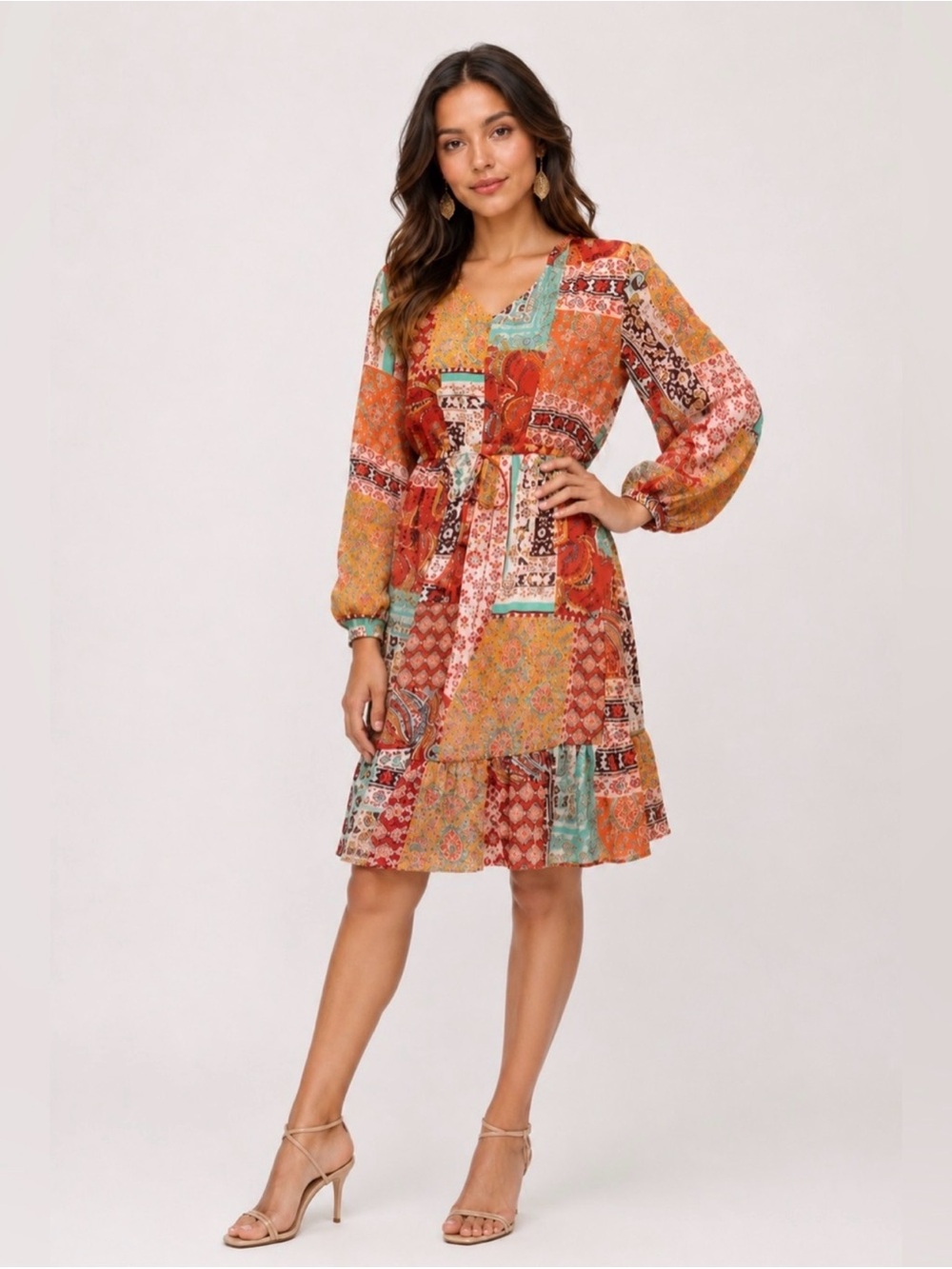NWT Lucky Brand Patchwork Dress {$159}